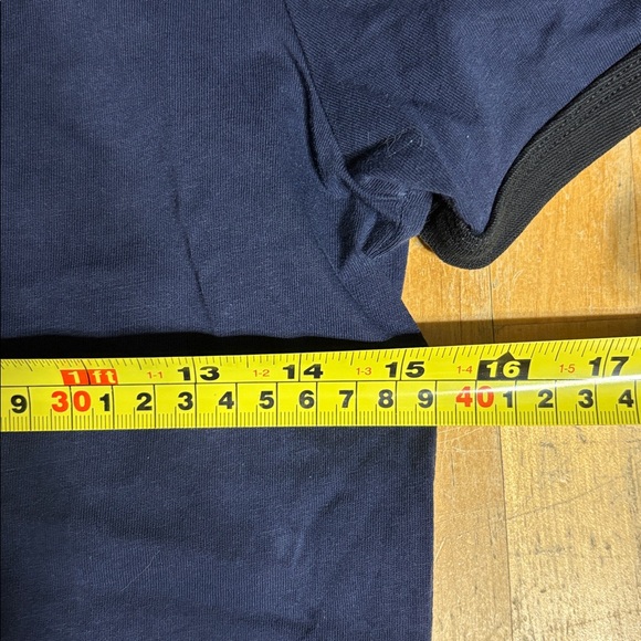 Fred Perry Ringer Dark Blue Short Sleeve Tee - Picture 9 of 9